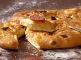 Fougasse chorizo emmental