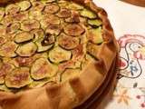 Quiche poireau-courgette-chèvre frais