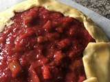 Tarte croustillante Framboise-Rhubarbe