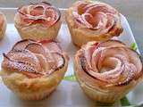 Tartelettes de pommes en Roses