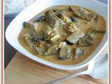 Curry d'aubergines au lait de coco