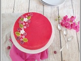 Entremets vanille framboise