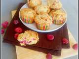 Muffins croquants aux framboises