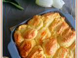 Quenelles au cheddar au four