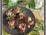 Roulé de Jambon cru , Tomate , Mozza et Pistaches
