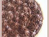 Tarte caramel et mousse chocolat