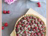 Tarte cerise pistache