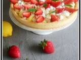 Tarte citron meringuée aux fraises