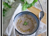 Velouté de champignons et lentilles