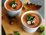 Velouté de courge musquée au lait de noisette