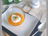 Velouté de potimarron et oeuf poché