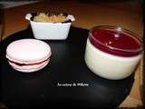 Panna cotta et coulis de fruits