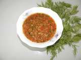 Bat - Soupe tiède aux lentilles et herbes fraîches