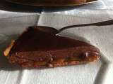 Tarte chocolat noir, caramel beurre salé