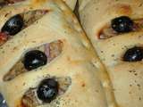 Fougasse en chausson, sans oeuf et sans lait