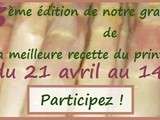 Concours de la meilleure recette, participez à cette 3ème édition