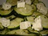 Courgettes marinées à la feta