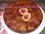 Gâteau aux figues miel, au miel