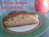 Gâteau banane aux pommes