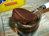 Petits pots de creme au Nesquik, on en a une énorme envie