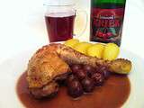 Cuisse de Poulet à la Bière Kriek et aux Cerises