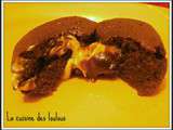 Coulant chocolat noir coeur au chocolat blanc