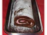 Bûche chocolat framboise