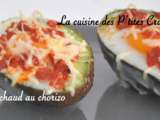 Avocat chaud au chorizo