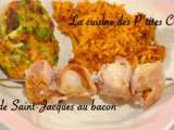 Brochettes de Saint-Jacques au bacon