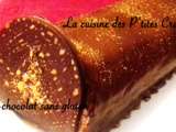 Bûche poire-chocolat sans gluten