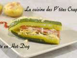 Courgettes en hot-dog