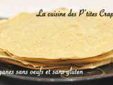 Crêpes véganes sans oeufs et sans gluten