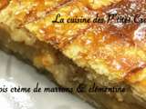 Galette des rois crème de marrons & clémentine