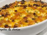 Gratin courgette & chorizo