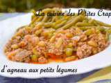 Hachereau d’agneau aux petits légumes