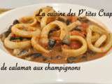 Marmite de calamars aux champignons