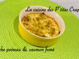 Quiche sans pâte poireau & saumon fumé