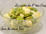 Salade de fèves & chèvre frais