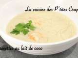 Soupe de crevettes au lait de coco