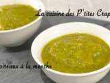 Soupe de poireaux à la menthe