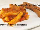 Tajine de pommes de terre aux merguez