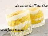 Verrine ananas façon tiramisu