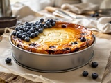 Ce cheesecake aux myrtilles cache un secret (et il bluffe tout le monde en 10 min)