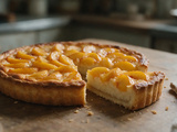 Tarte aux pêches : j’ai ajouté une crème d’amandes et mes invités ont cru qu’elle venait de la pâtisserie