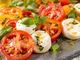 Tomates mozzarella basilic : La recette classique facile à réaliser chez vous