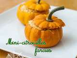 Mini-citrouilles farcies pour Halloween