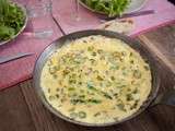 Omelette baveuse aux asperges