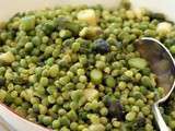 Petits pois aux asperges