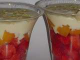 Verrine fraises et pêches - Mardi tout doux #11