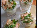 Verrines crevettes et fromage frais [#verrine #crevettes #summer]